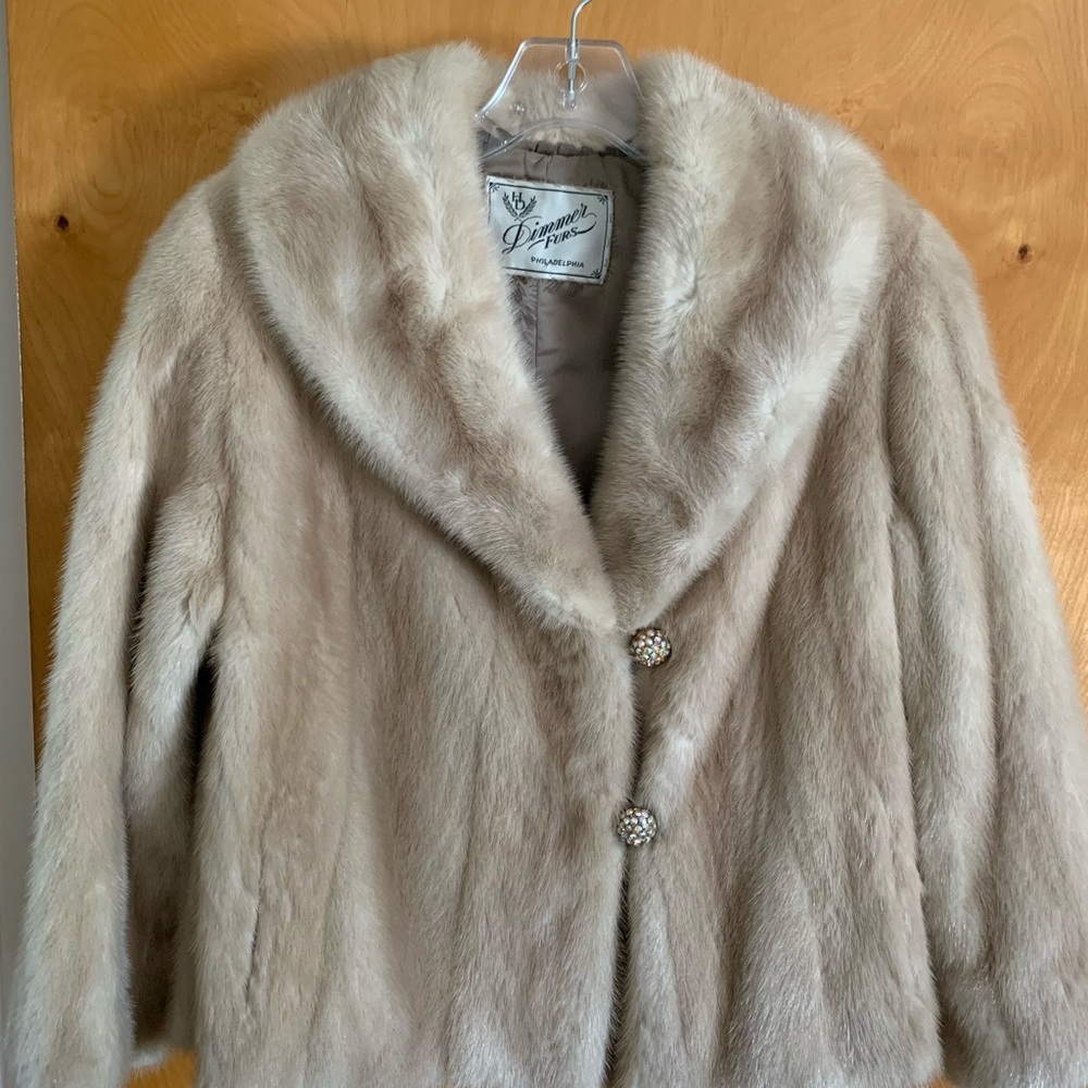 Tourmaline mink jacket